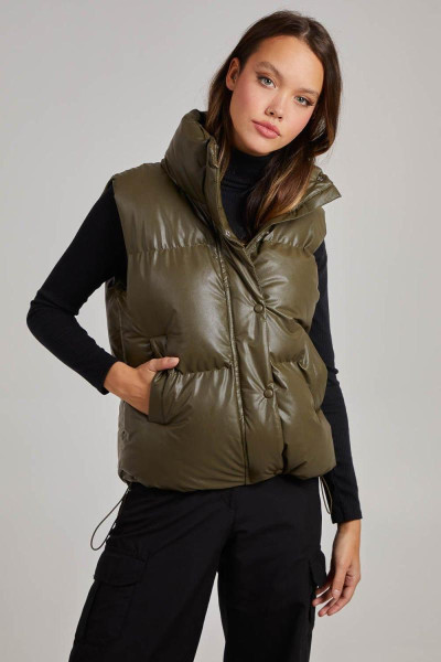 Штучна шкіряна gilet Штучна шкіряна gilet