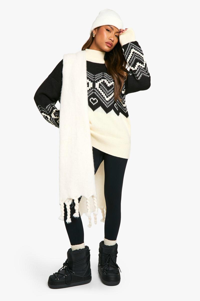 Різдвяний джемпер у формі серця та Фаріслі