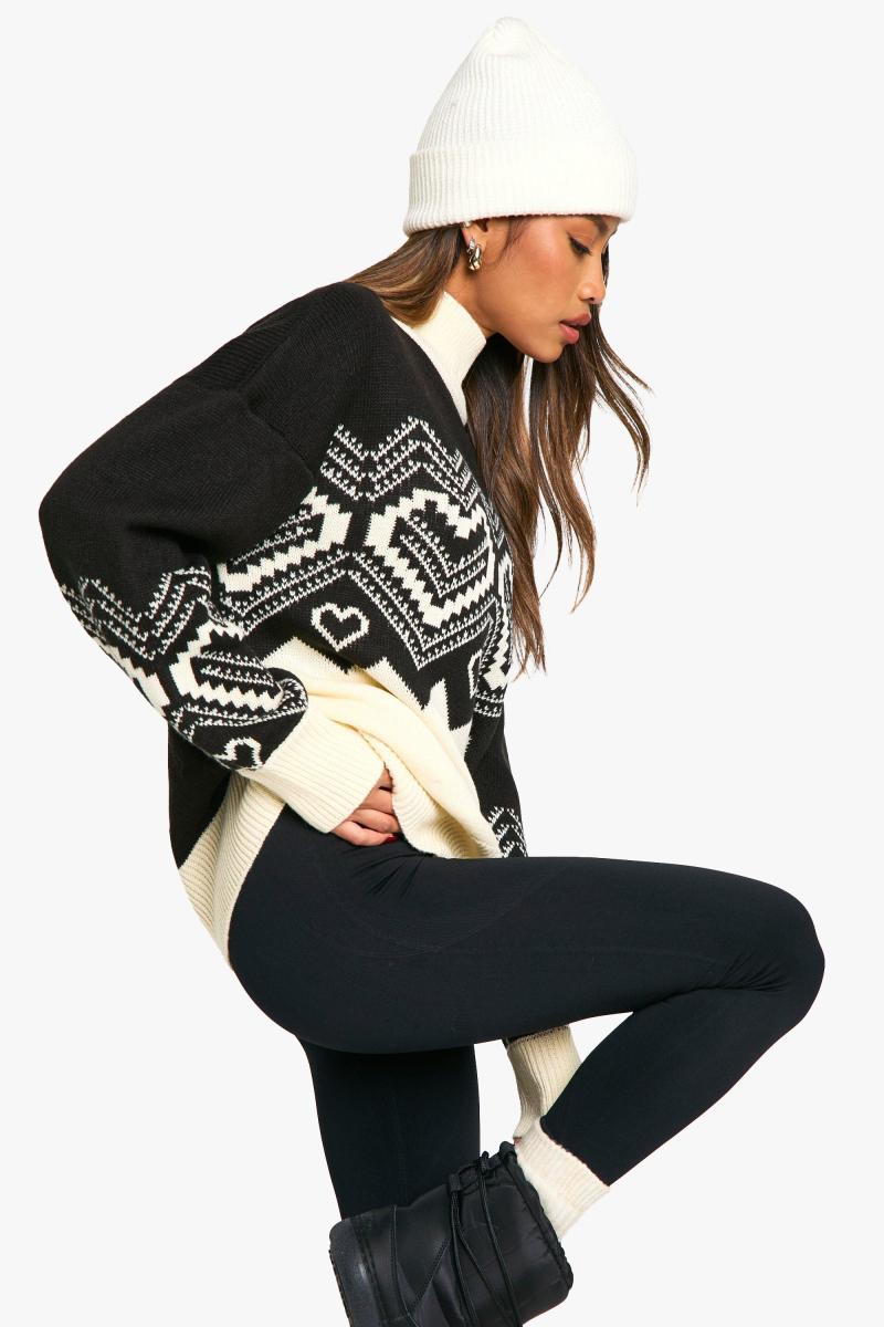 Різдвяний джемпер у формі серця та Фаріслі