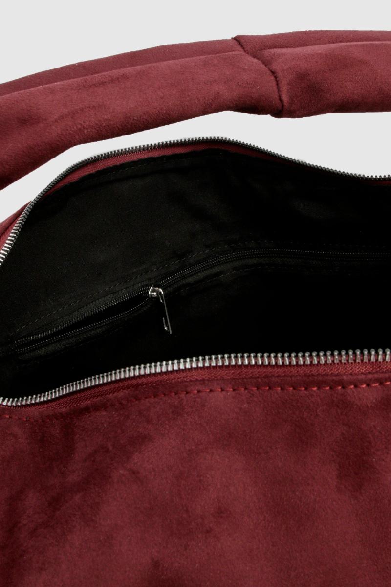 Велика сумка через плече зі штучної замші