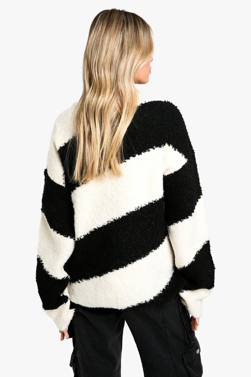 Трикотажний джемпер Borg у діагональні смужки