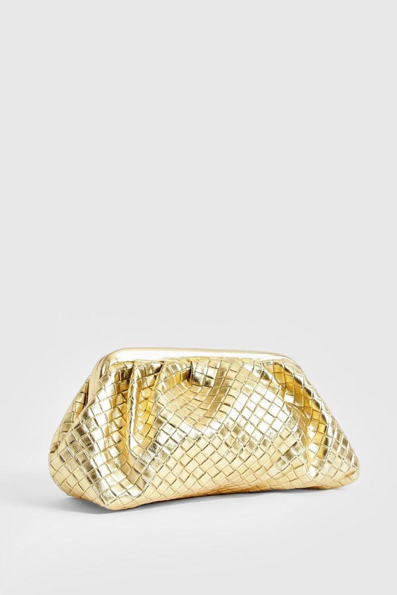 Плетена металева сумка-клатч