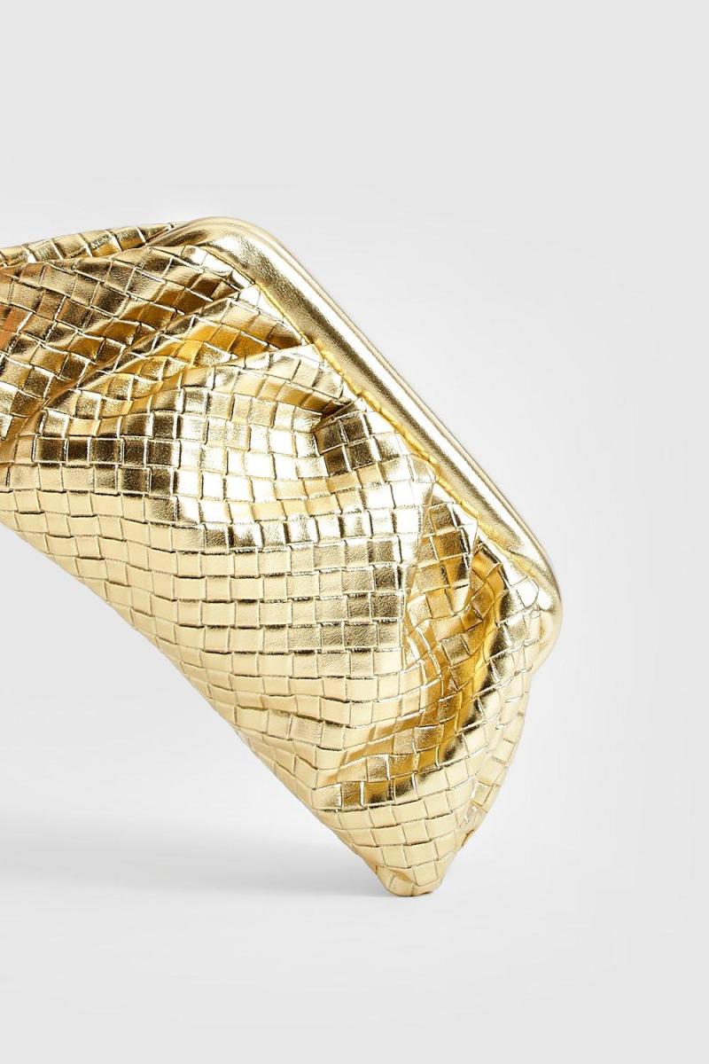 Плетена металева сумка-клатч