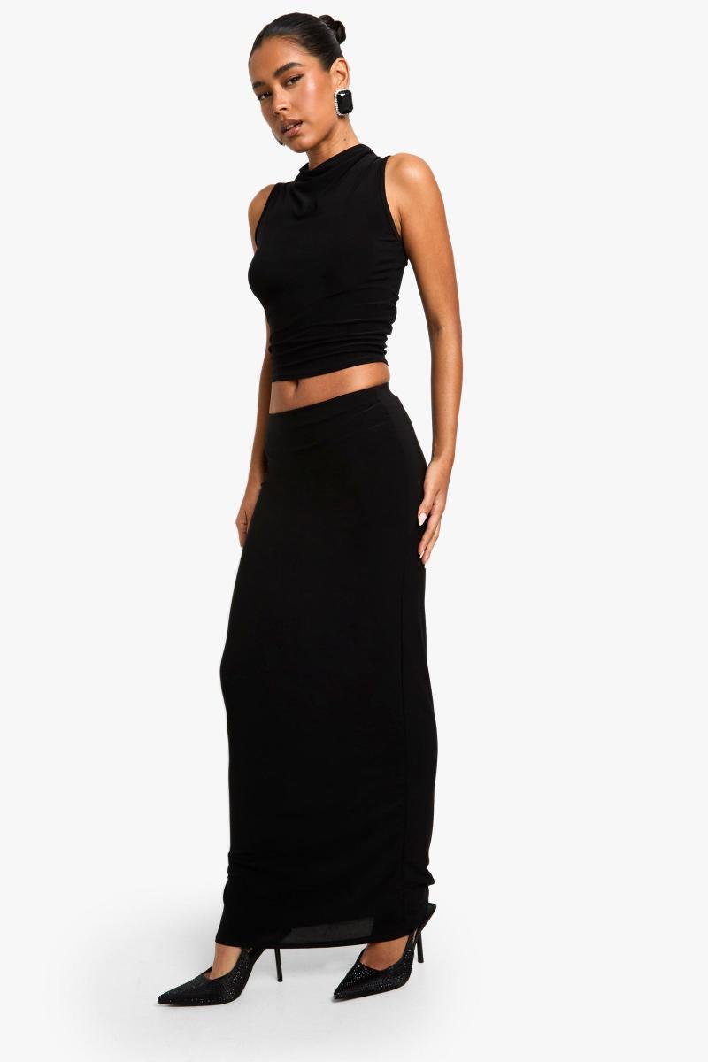 Каул Шия Слінкі Халтер -Верх і максі -набір спідниці