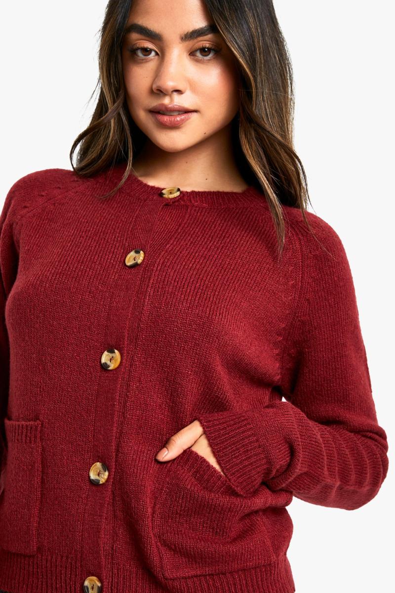 М'який трикотажний кардиган з кишенями