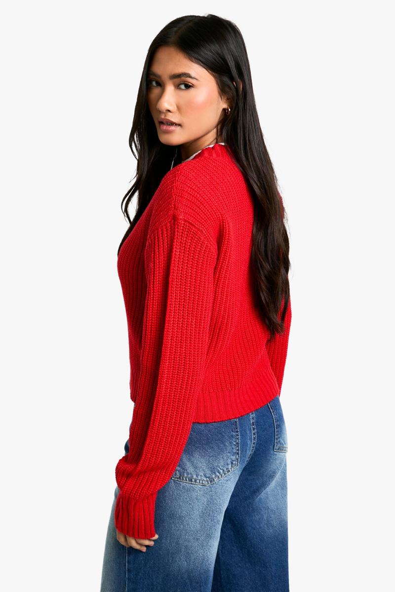 Базовий укорочений кардиган на ґудзиках