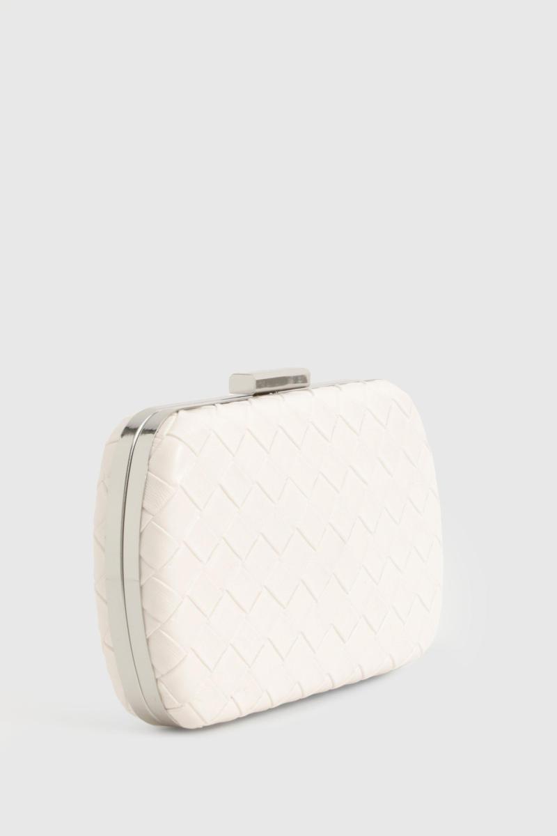 Плетена шкіряна сумка-клатч