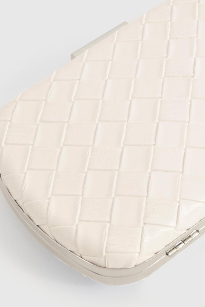 Плетена шкіряна сумка-клатч