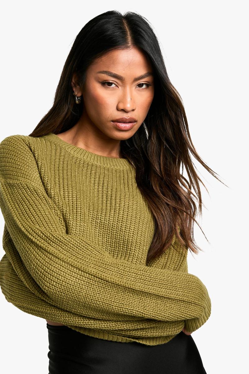 Базовий джемпер з круглим вирізом