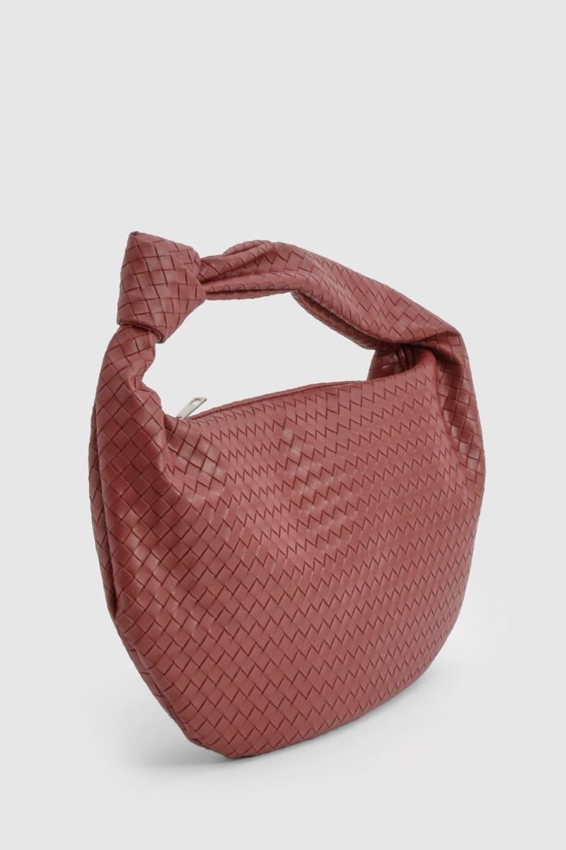 Велика сумка через плече з плетеними вузловими ремінцями