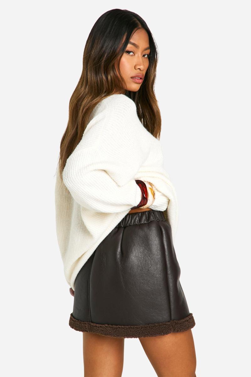 Спідниця зі штучної шкіри Teddy Trim