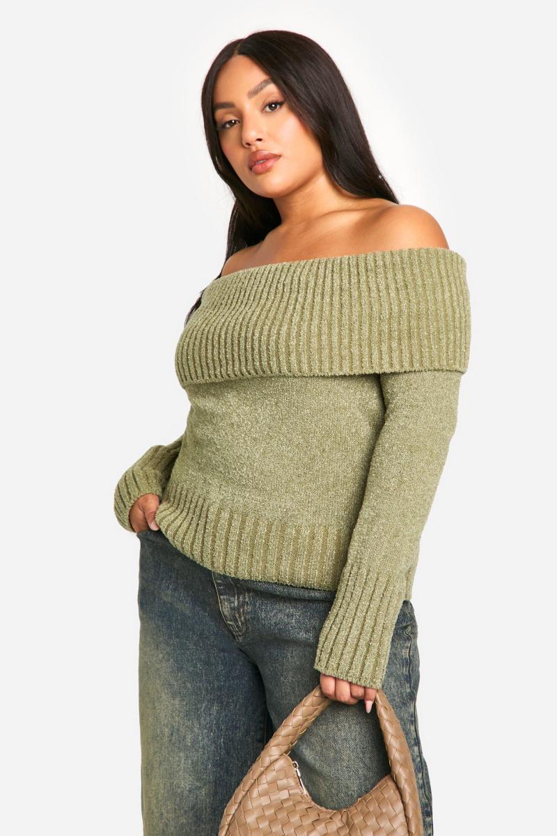 Плюс трикотажний топ з бардо