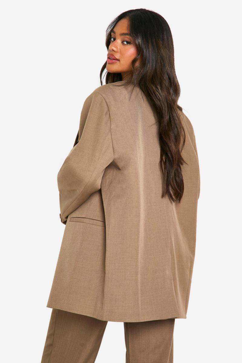 Подвійний груди розслаблений пристосування Longline Blazer