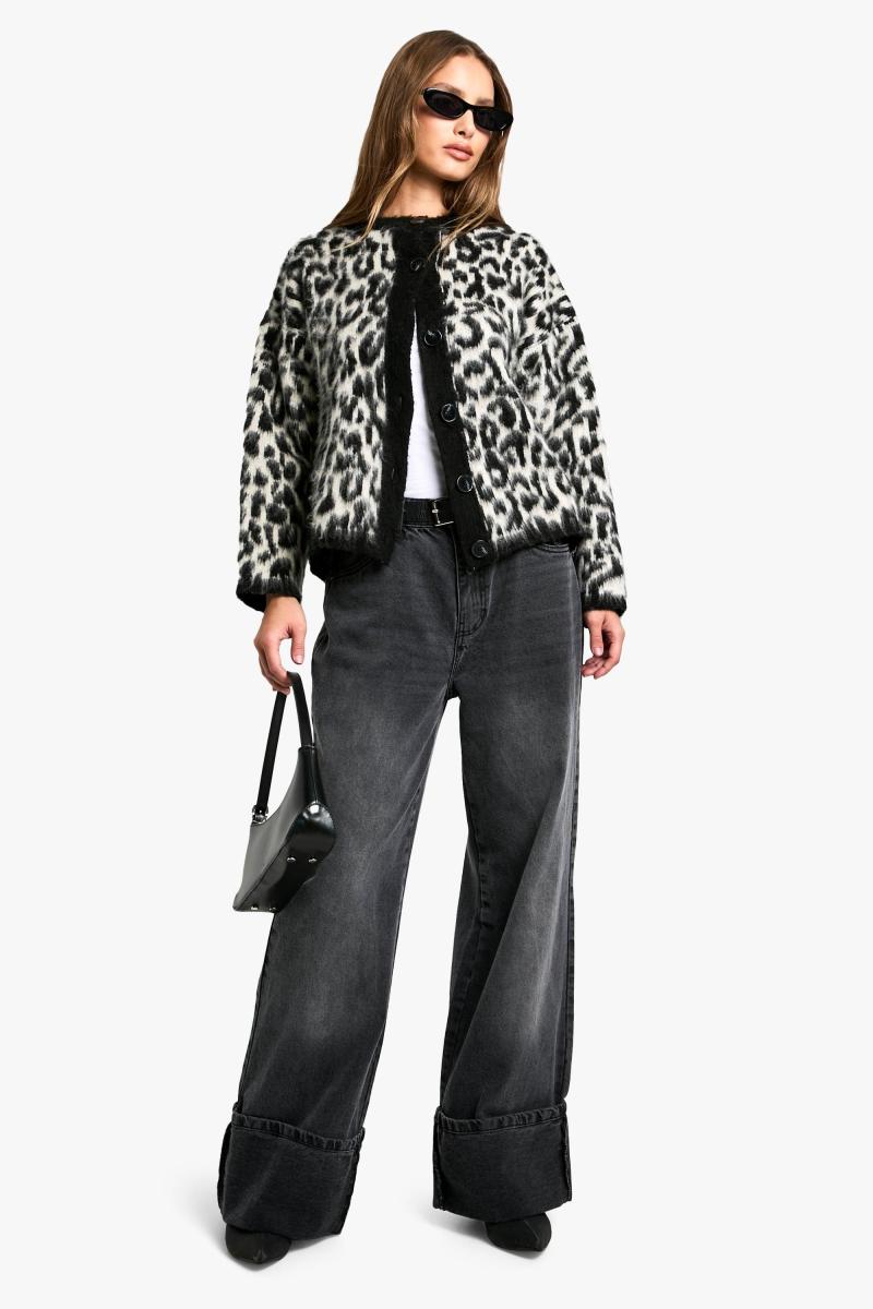 Кардиган з леопардовим принтом