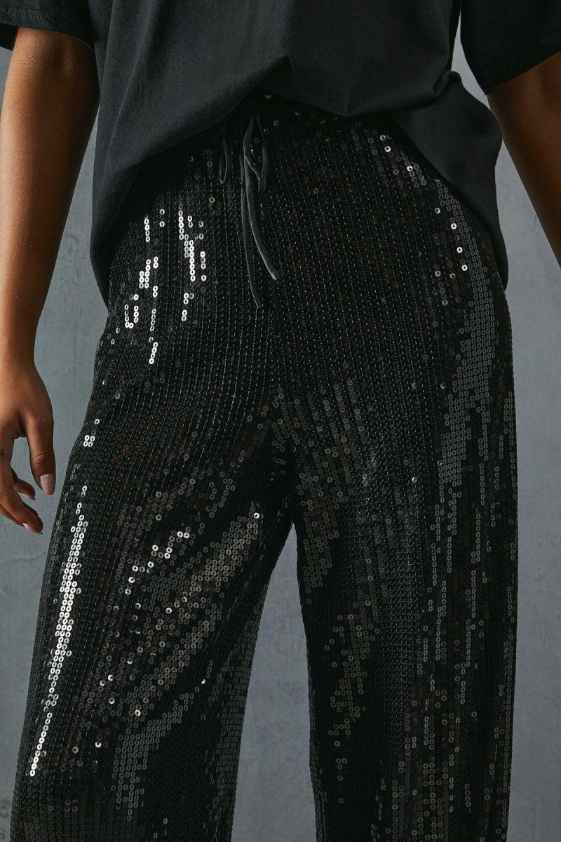 Блискітка середня еластична талія широка штанга для ніг