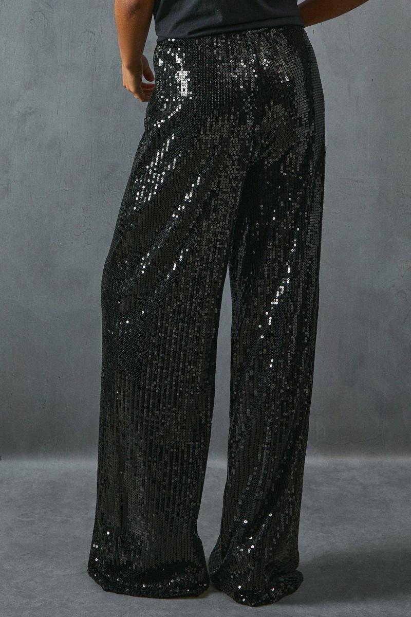 Блискітка середня еластична талія широка штанга для ніг