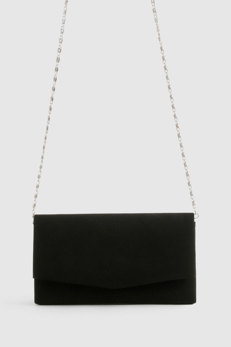 Структурована сумочка з замші та ланцюжок
