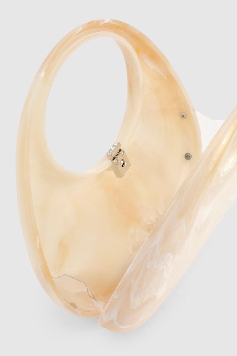 Мармурова акрилова кругла сумка