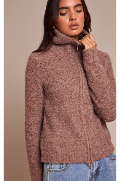 Mocha Zip через кардиган Mocha Zip через кардиган