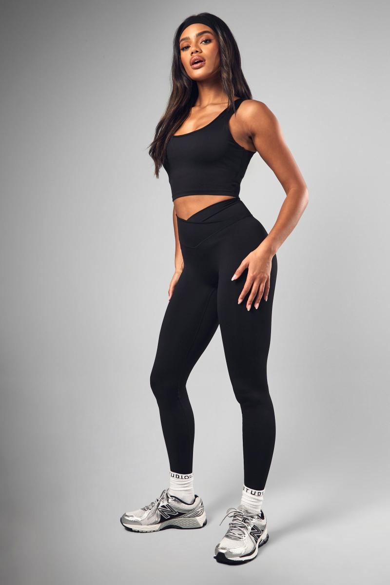 Dsgn Studio Highwaist Supersoft Peached Sculpt Wrap Waist Legging