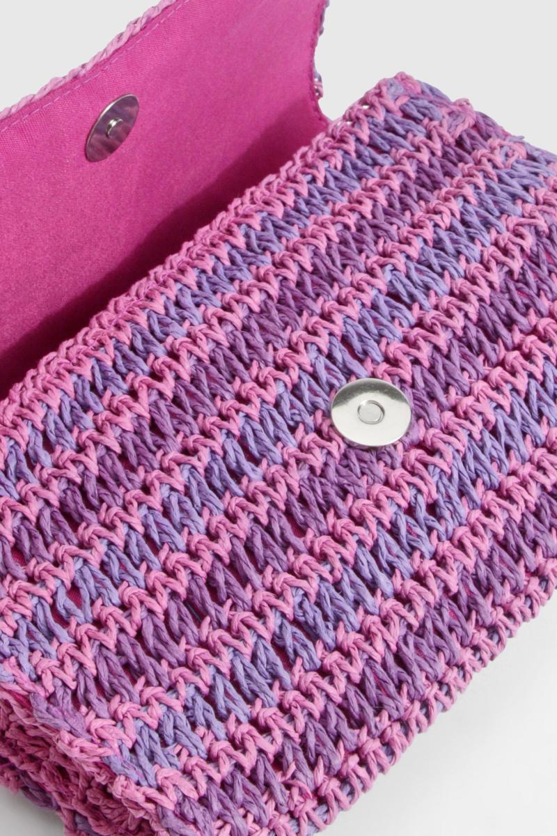 Сумка зчеплення з соломкою