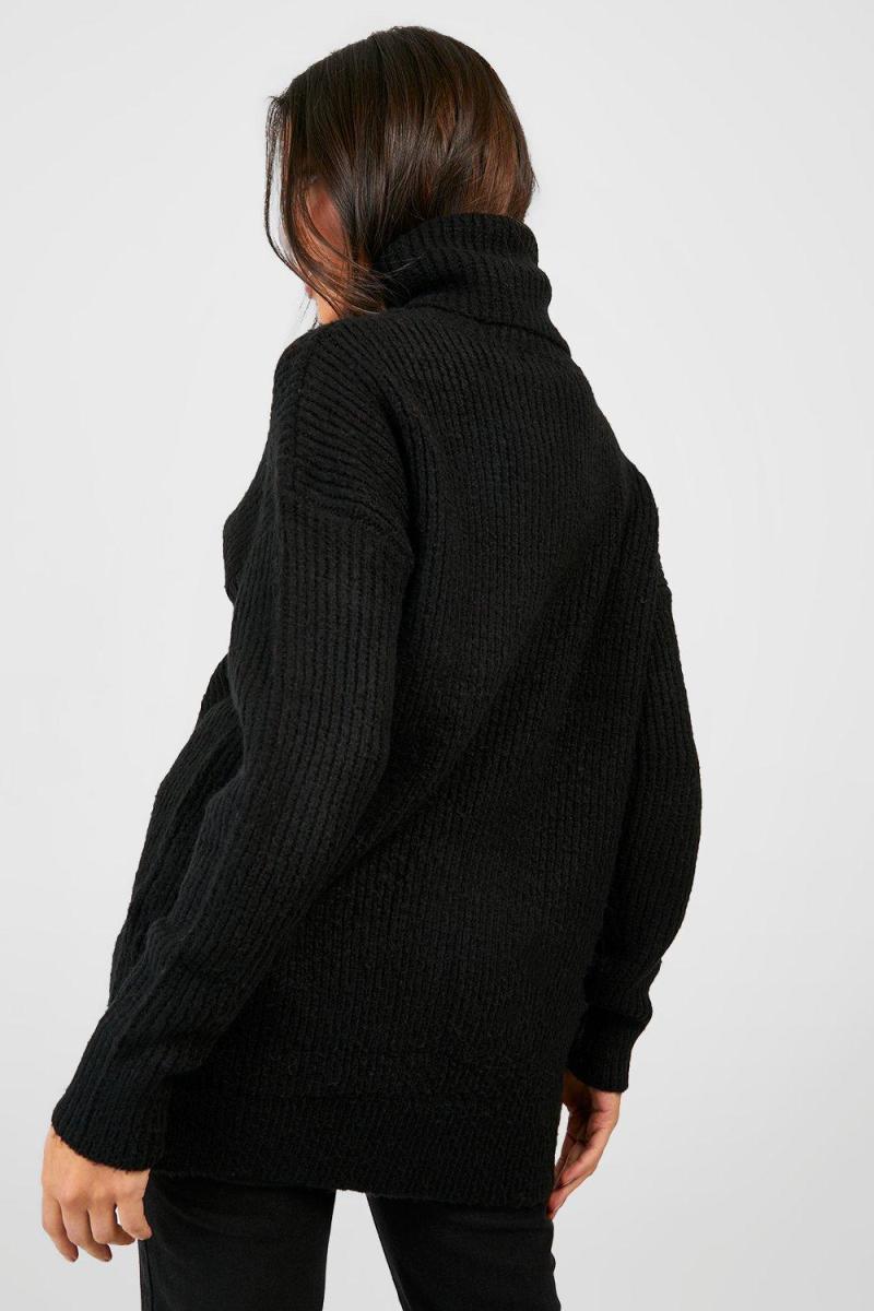 Величезний трикотажний джемпер з горловиною