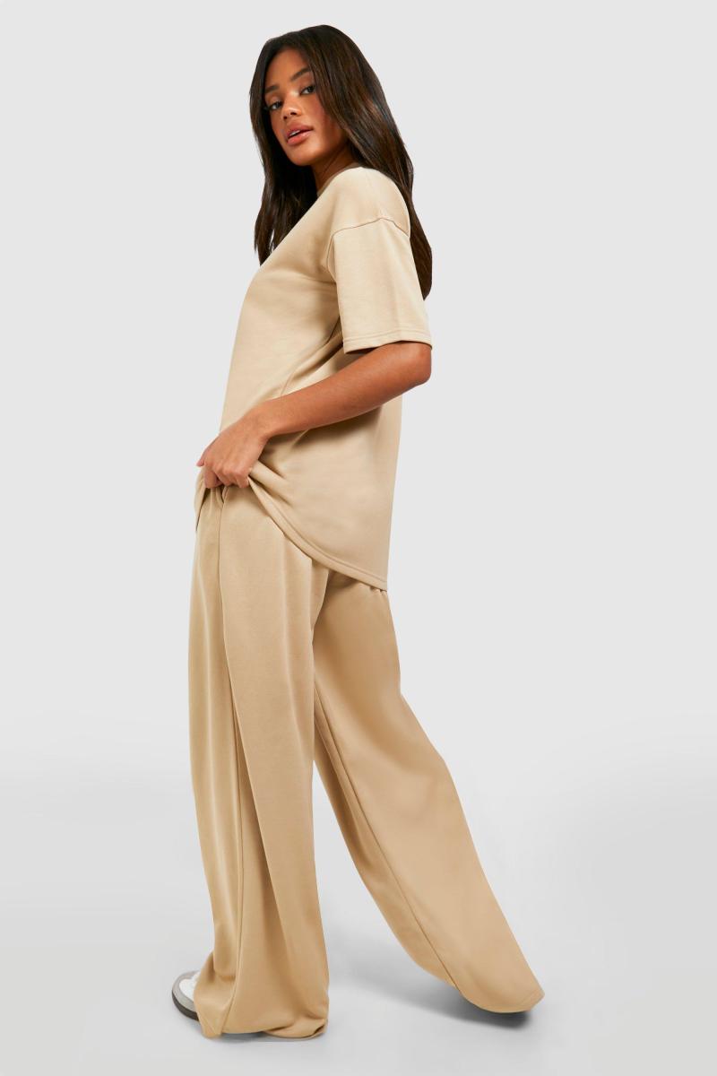 Taupe Super Soft French Terry Straight Leg Jogger