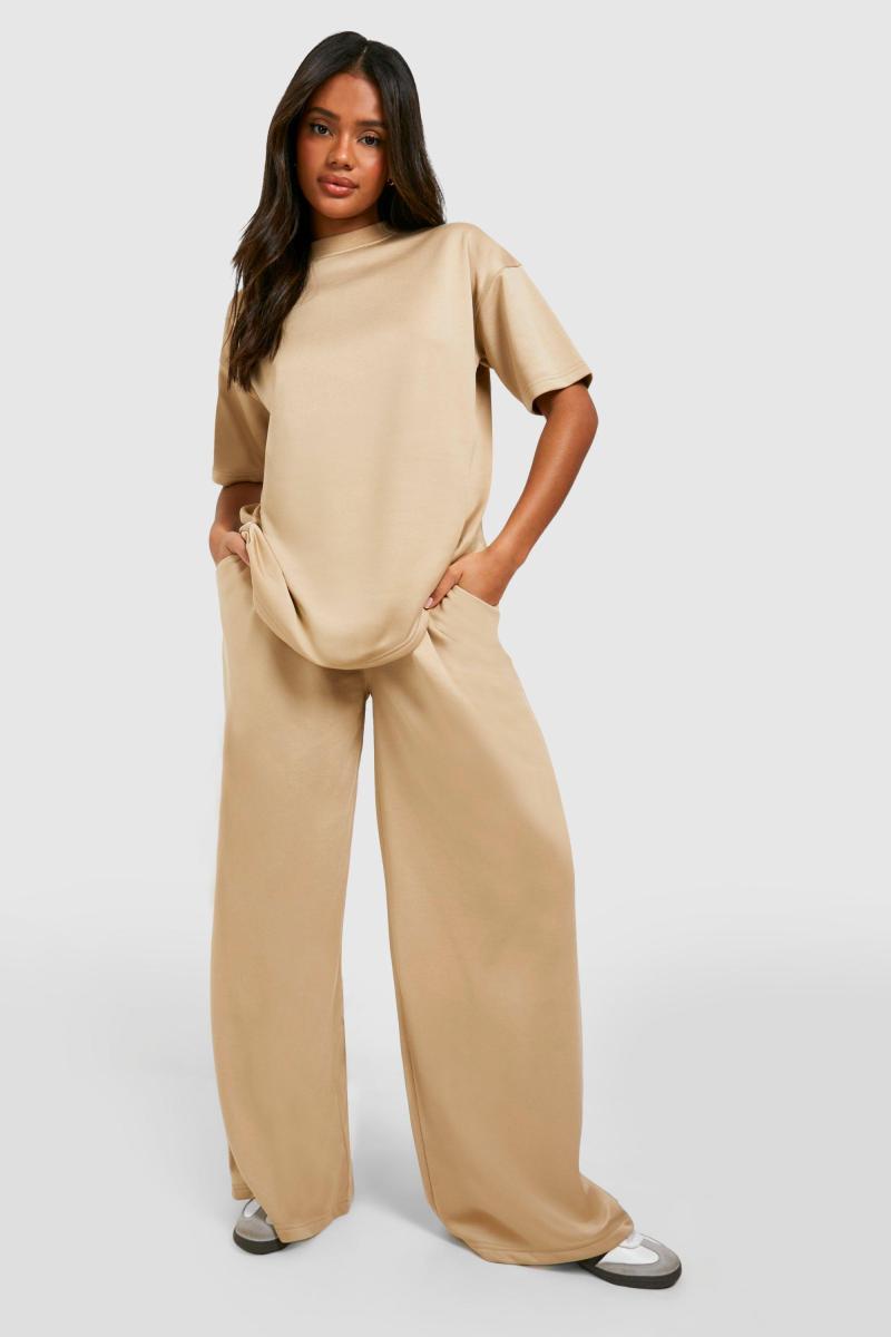 Taupe Super Soft French Terry Straight Leg Jogger