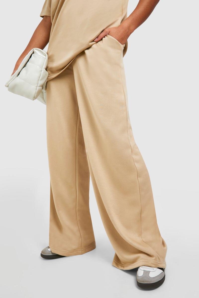 Taupe Super Soft French Terry Straight Leg Jogger