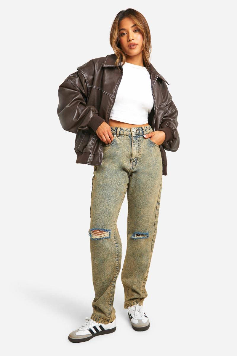 Великий бомбер Petite Pu з контрастною строчкою