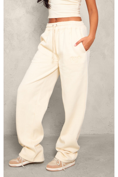 PrettyLittling The Tall Stone Estrained Wide Neg Joggers PrettyLittling The Tall Stone Estrained Wide Neg Joggers