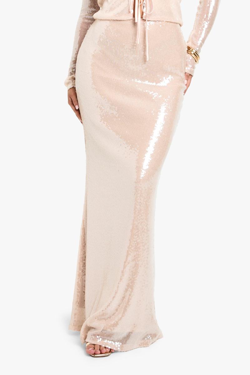 Спідниця максі з паєтками