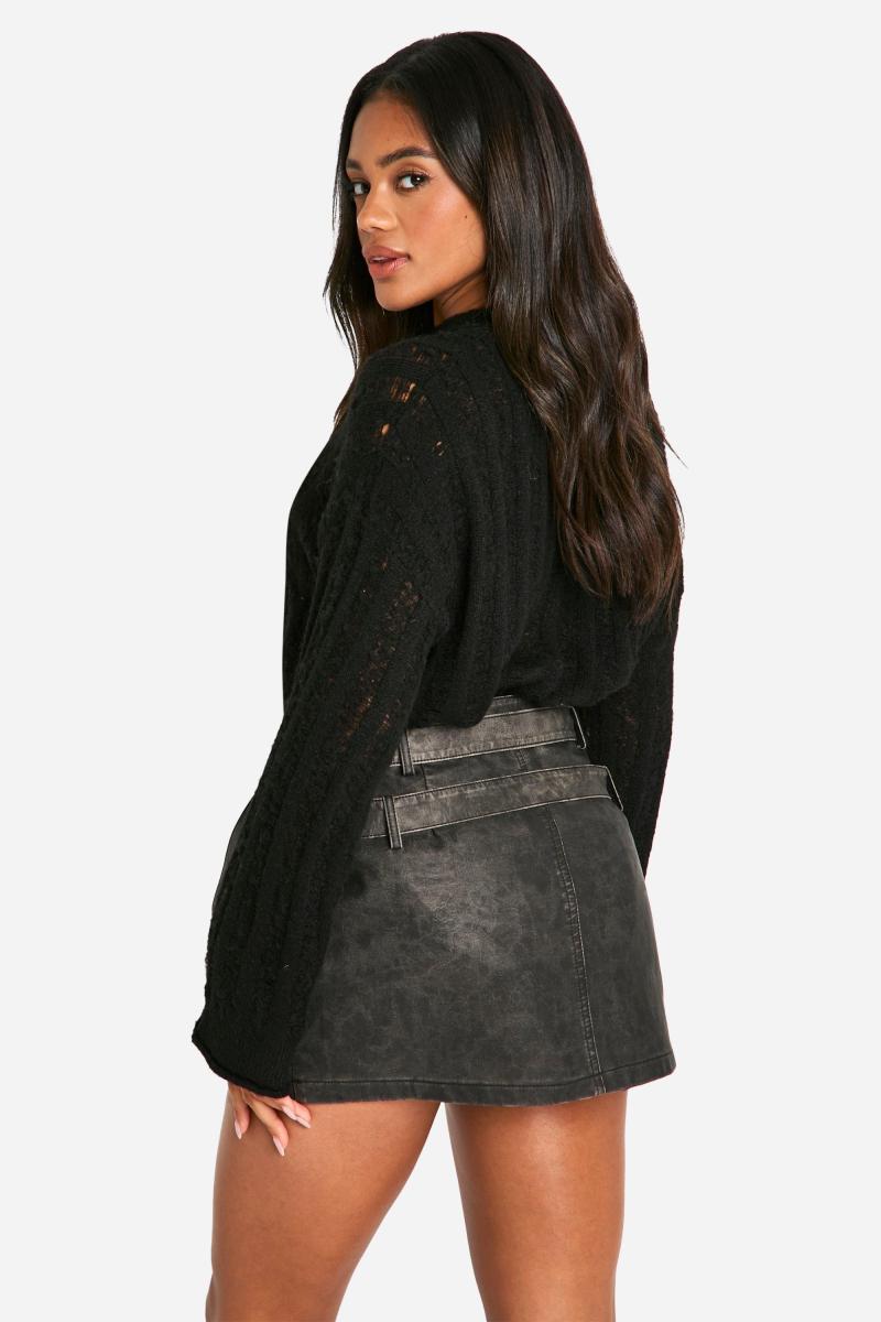 Подвійний примиваний MICRO MINI SKIRT