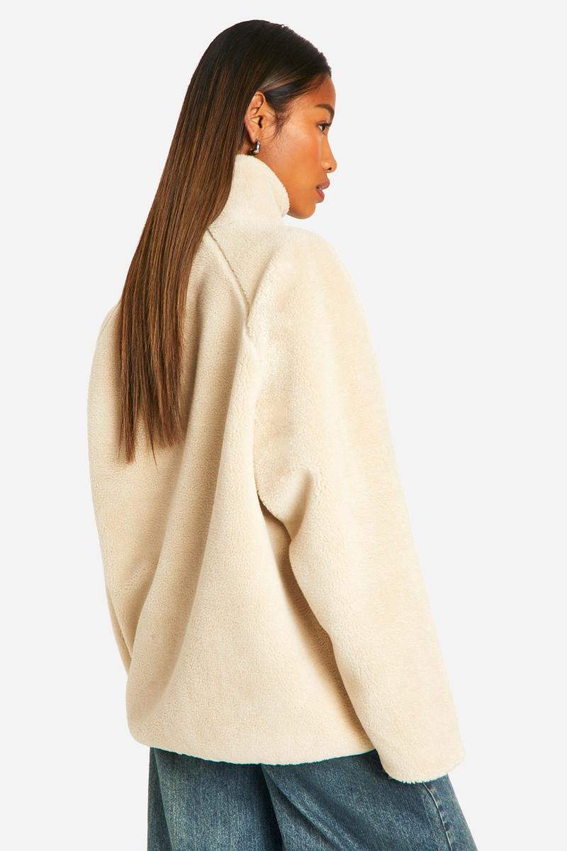 Куртка великого розміру Teddy на блискавці