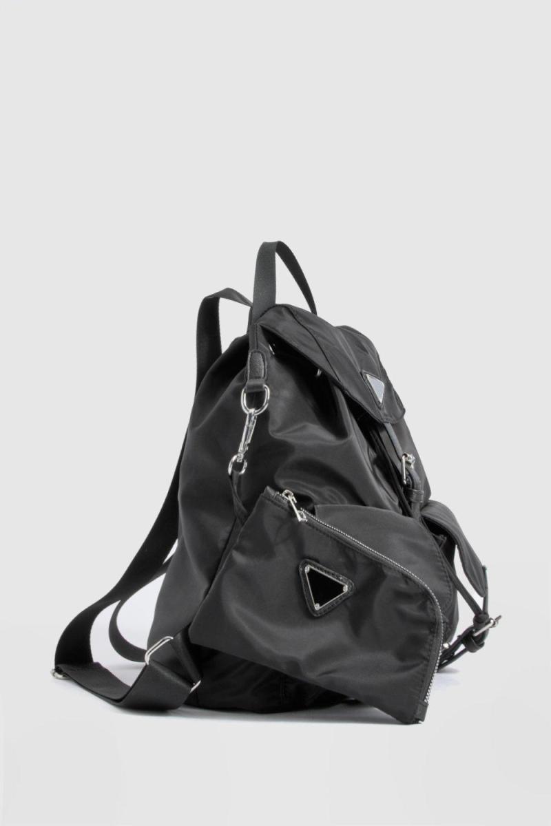 Нейлонова сумка-рюкзак з подвійною кишенею