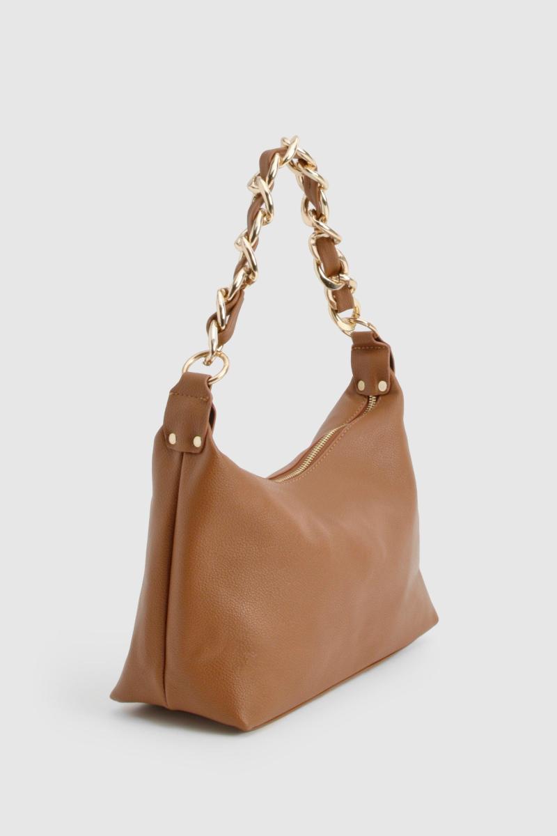 Сумка через плече на ланцюжку зі штучної шкіри