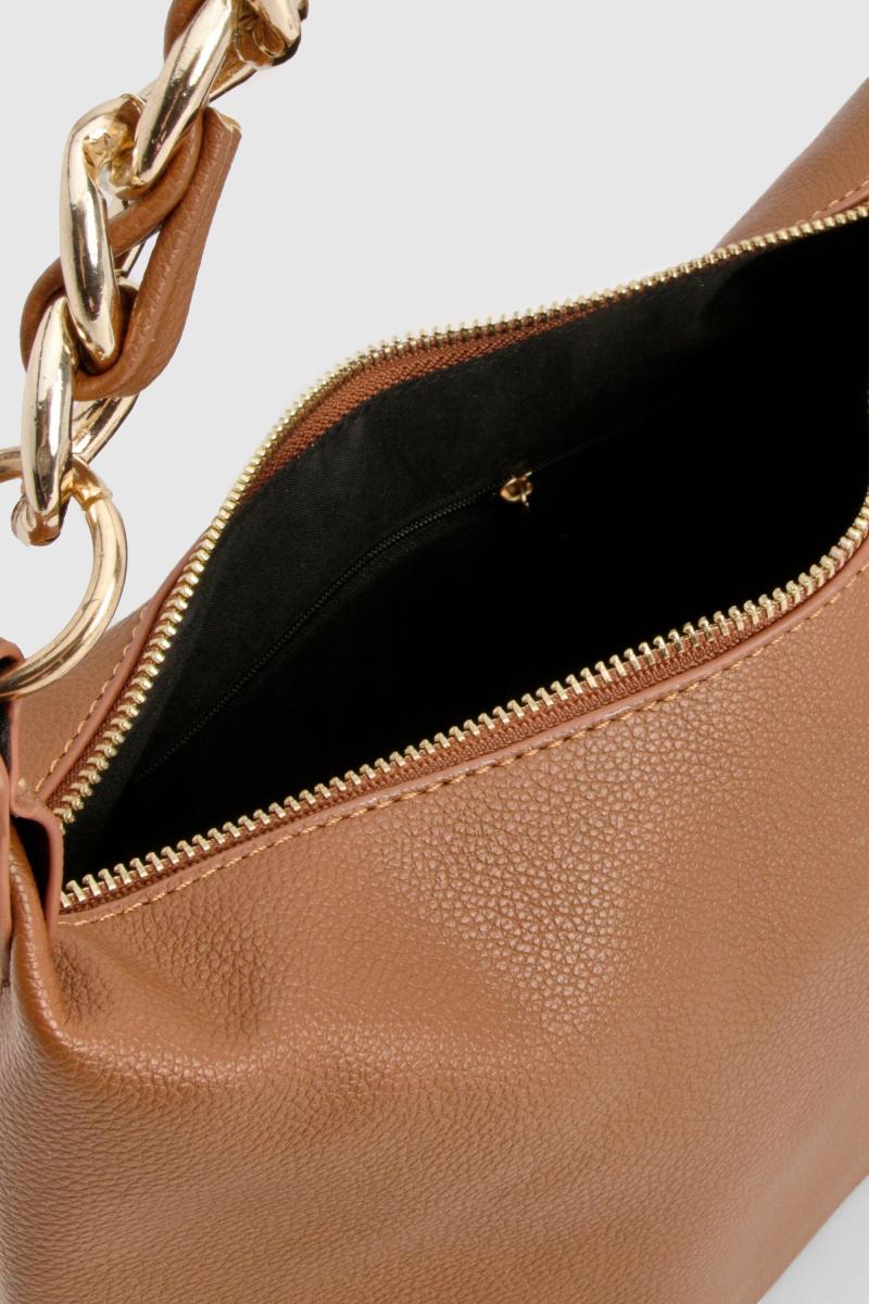 Сумка через плече на ланцюжку зі штучної шкіри