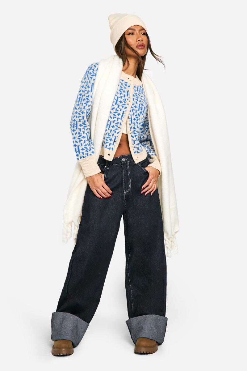 Преміальний в'язаний кардиган Fairisle