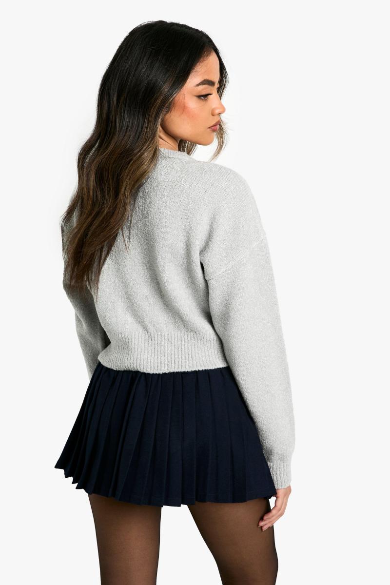 М'який в'язаний кардиган бомбер