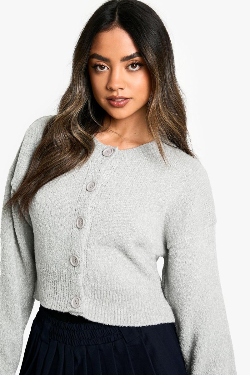 М'який в'язаний кардиган бомбер