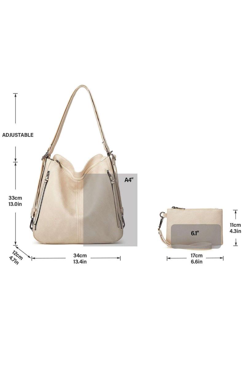 Багатофункціональний набір із трьох предметів, сумочка на плече з рюкзаком і сумкою-гаманцем