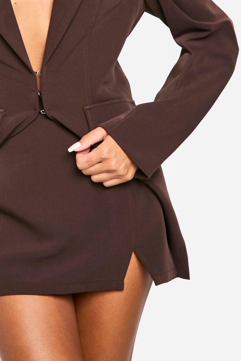 Мікро-міні-спідниця з розрізами спереду