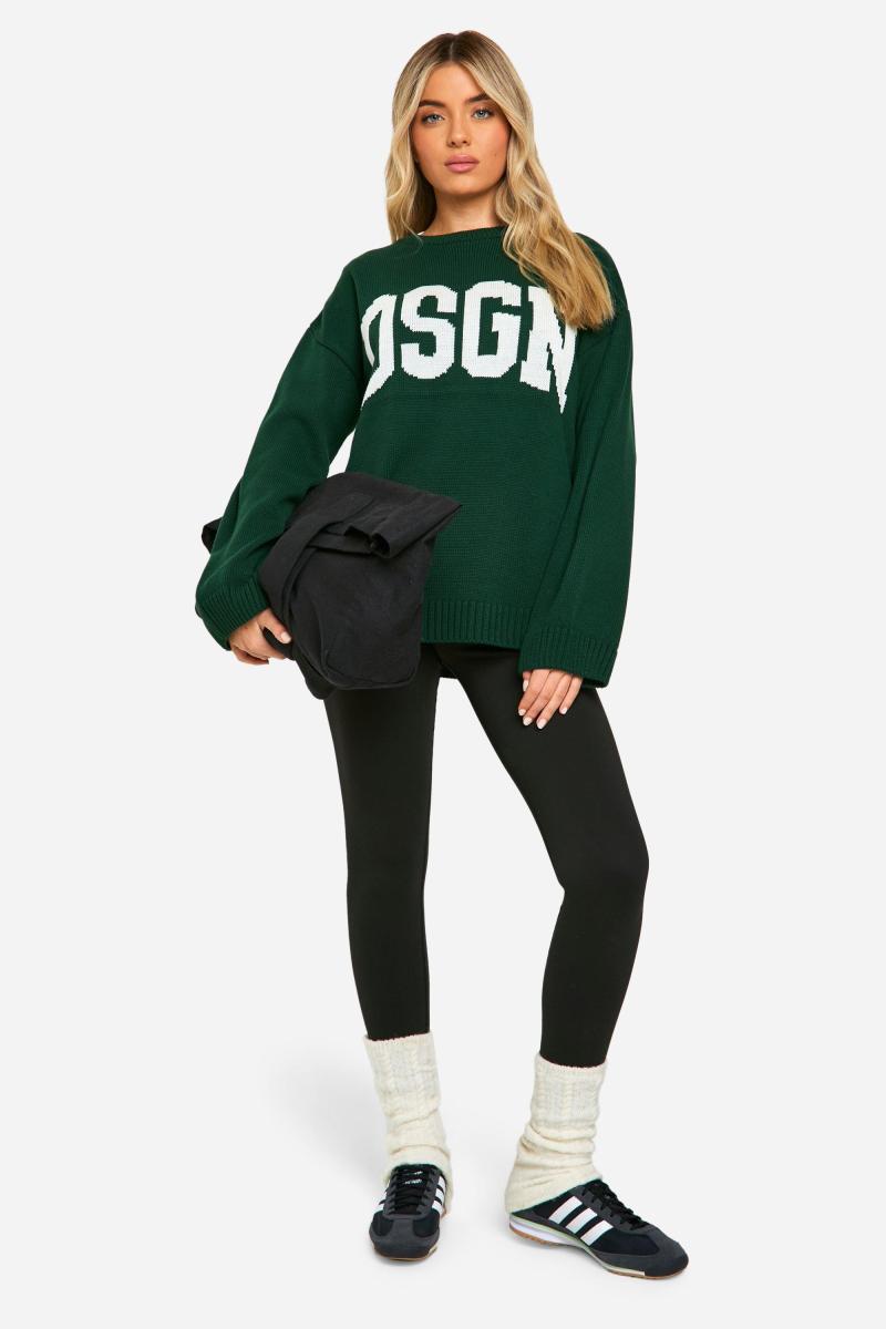 Трикотажний джемпер з круглим вирізом DSGN