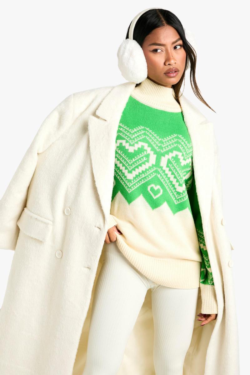 Різдвяний джемпер у формі серця та Фаріслі