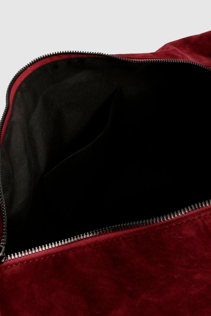 Сумка через плече зі штучної замші