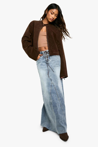 Спідниця максі зі шнурівкою Спідниця максі зі шнурівкою