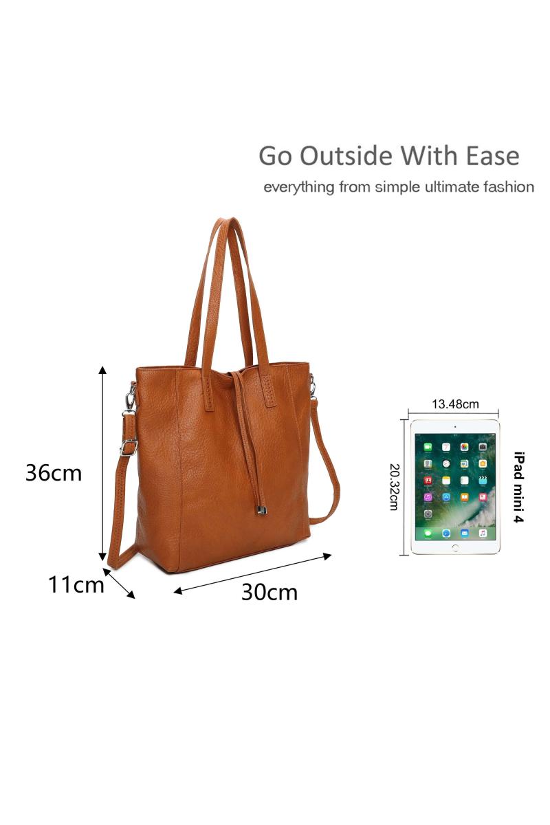 Сумка через плече зі штучної шкіри на шнурках 2IN1 із сумочкою