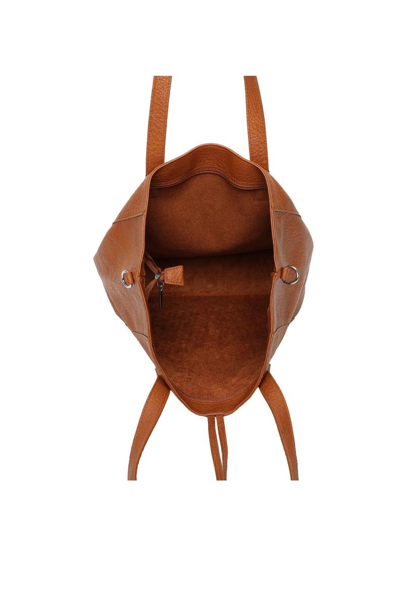 Сумка через плече зі штучної шкіри на шнурках 2IN1 із сумочкою