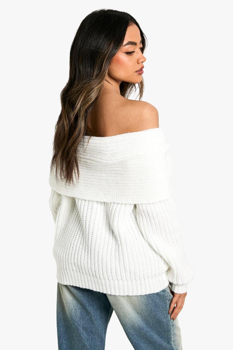 Затишний трикотажний джемпер типу Бардо