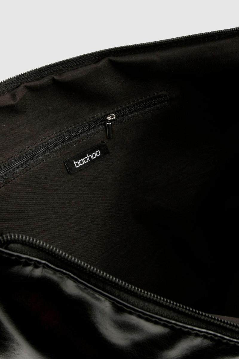 Вінілова велика кругла сумка через плече